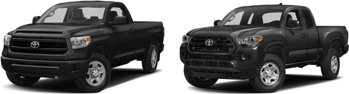 Tacoma Vs Tundra - 2010 Toyota Tacoma (1312x420), Png Download