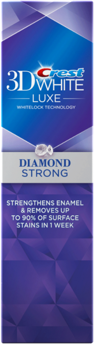 Crest 3d White Luxe Diamond Strong Toothpaste 155g - Crest 3d White Luxe Diamond Strong Whitening Toothpaste, (800x800), Png Download