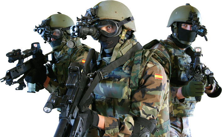 6 Soldier Transparent Psd Images - Fuerzas Especiales Militares Americano (707x439), Png Download