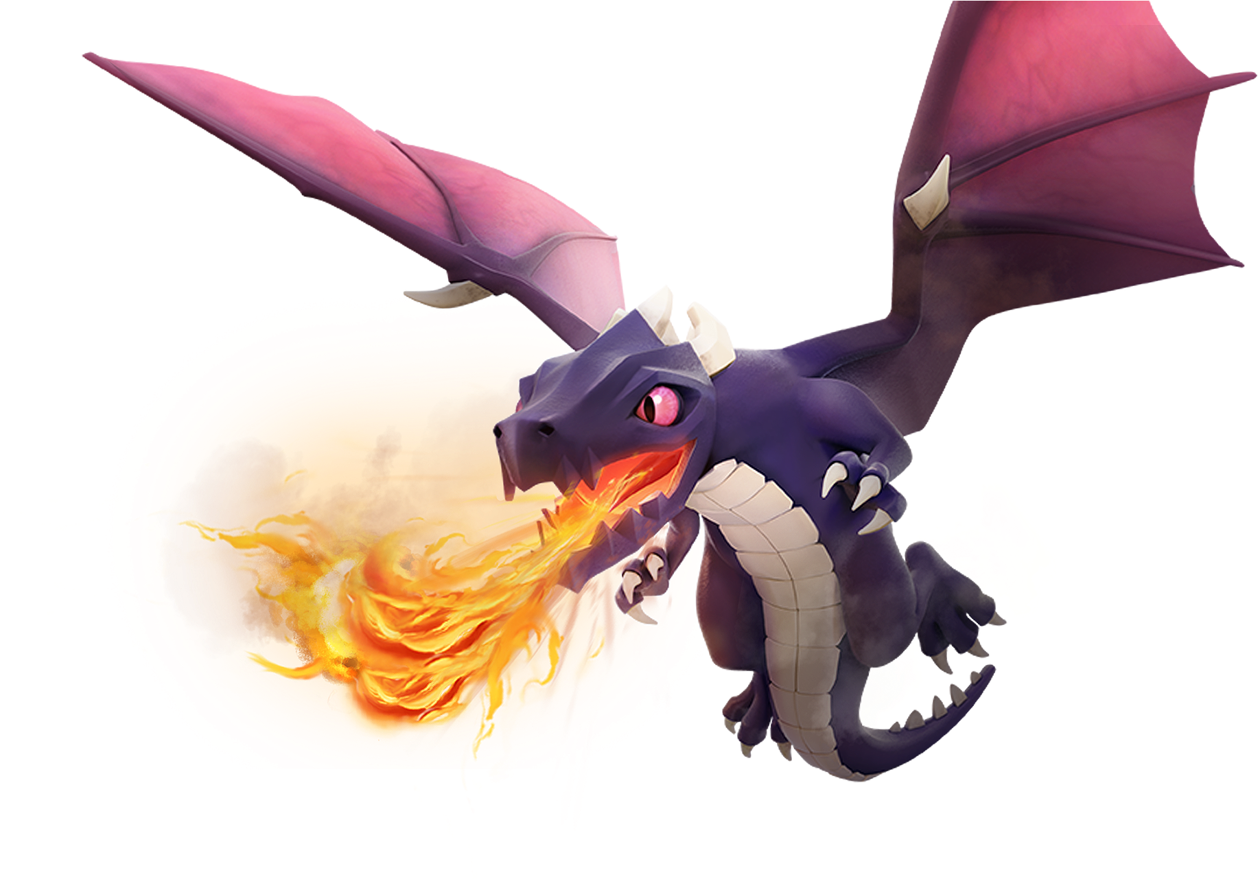 Dragon White Background High-quality Image - Dragon In Clash Of Clans (2048x1280), Png Download