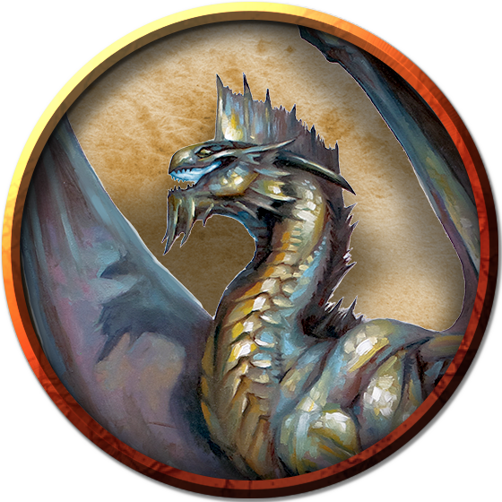Adult Silver Dragon - Dragon (560x560), Png Download