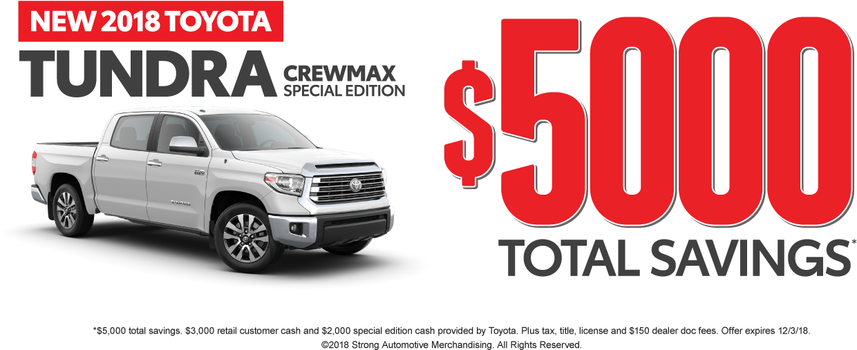 Tundra Special - Mike Calvert Toyota (1318x559), Png Download