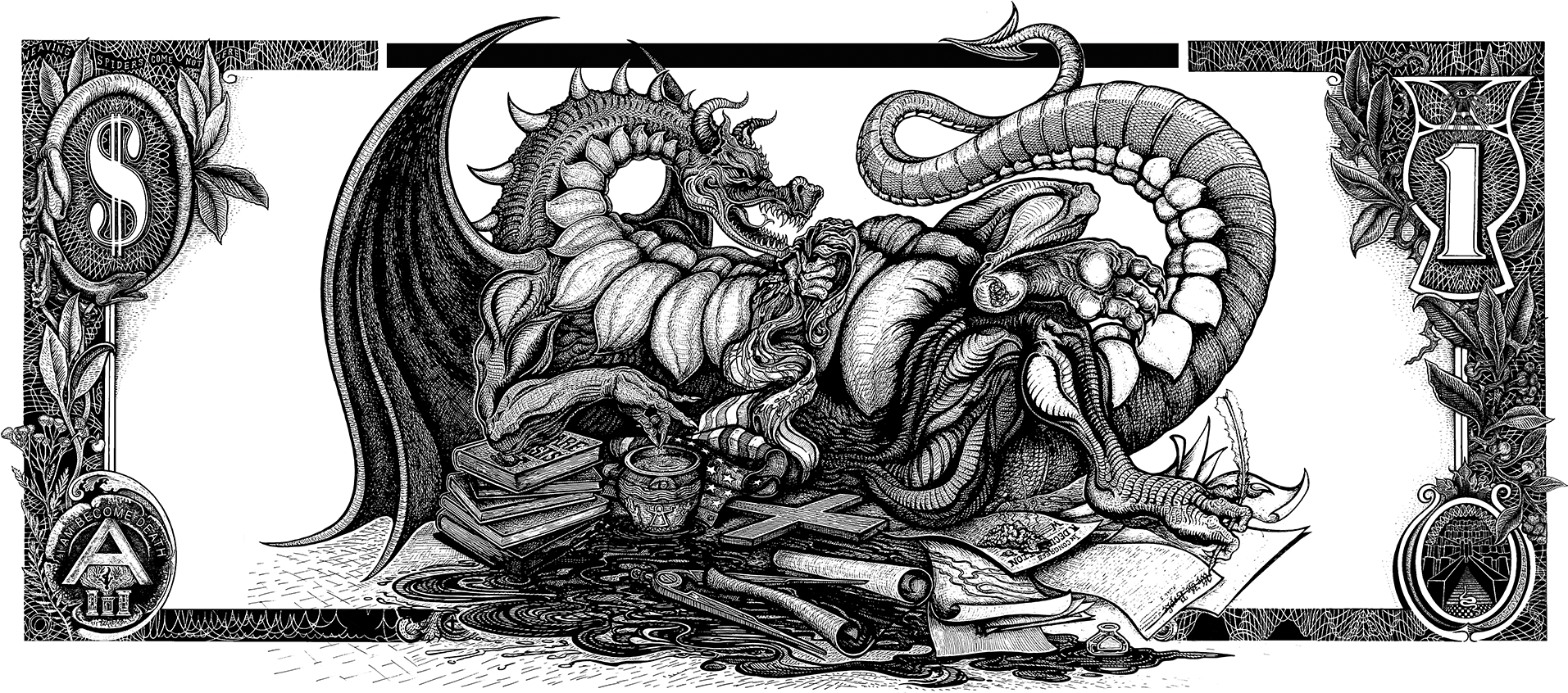 3mib, 1920x864, Bill-dragon - Badselfeater Com Bill (1920x864), Png Download