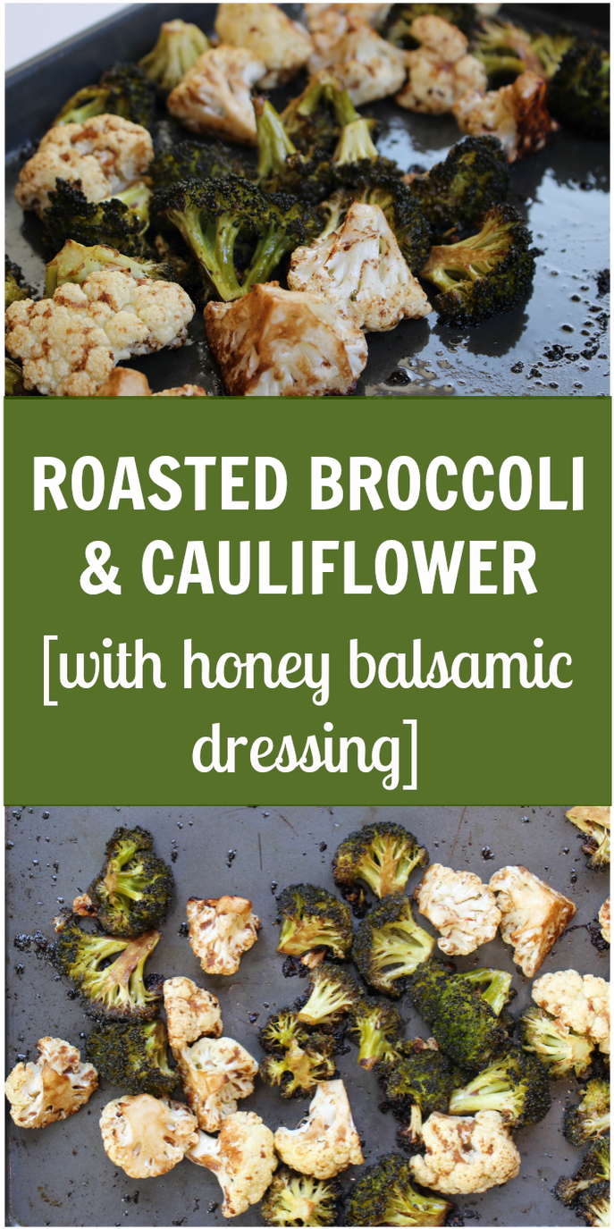 Balsamic And Honey Roasted Broccoli And Cauliflower - Cauliflower (709x1408), Png Download