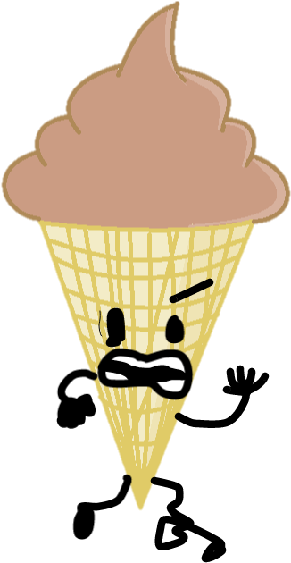 Chocolate Ice Cream Bfb Styled Pose - Chocolate (414x632), Png Download