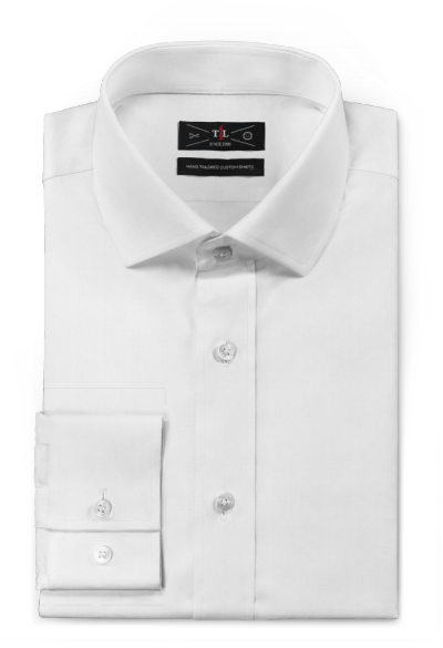 White Shirt - Custom Wedding Tuxedo - White French Cuff Linen Shirt (400x585), Png Download