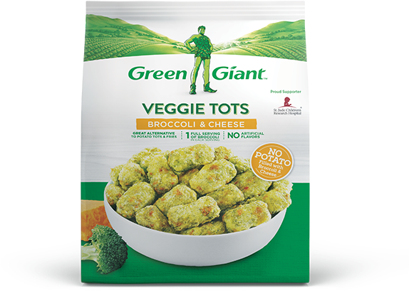 Veggie Tots Broccoli And Cheese (600x600), Png Download