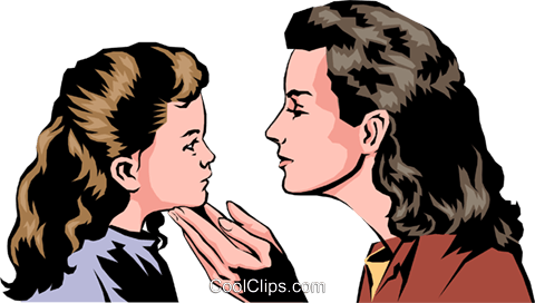 Mother & Daughter Royalty Free Vector Clip Art Illustration - Parent (480x272), Png Download