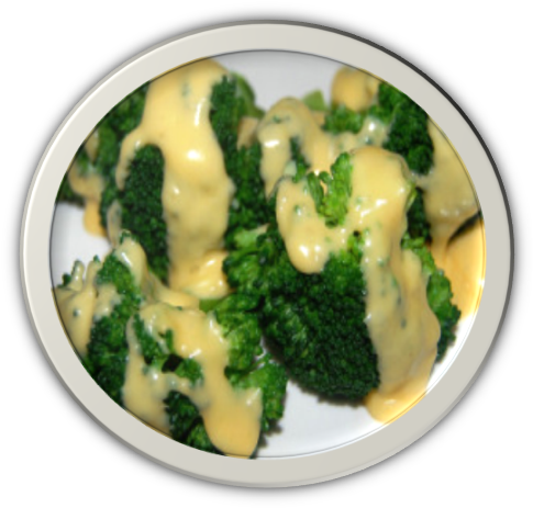 Broccoli With Creamy Cheese Sauce - Cruciferous Vegetables (491x470), Png Download