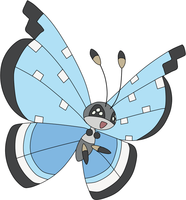 Pokemon Vivillon-tundra Is A Fictional Character Of - Imagenes Del Pokemon Vivillon (644x690), Png Download