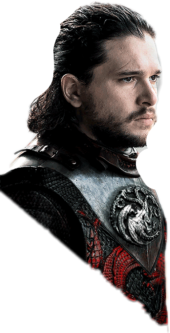 Rhaegal And Jon Snow (344x672), Png Download