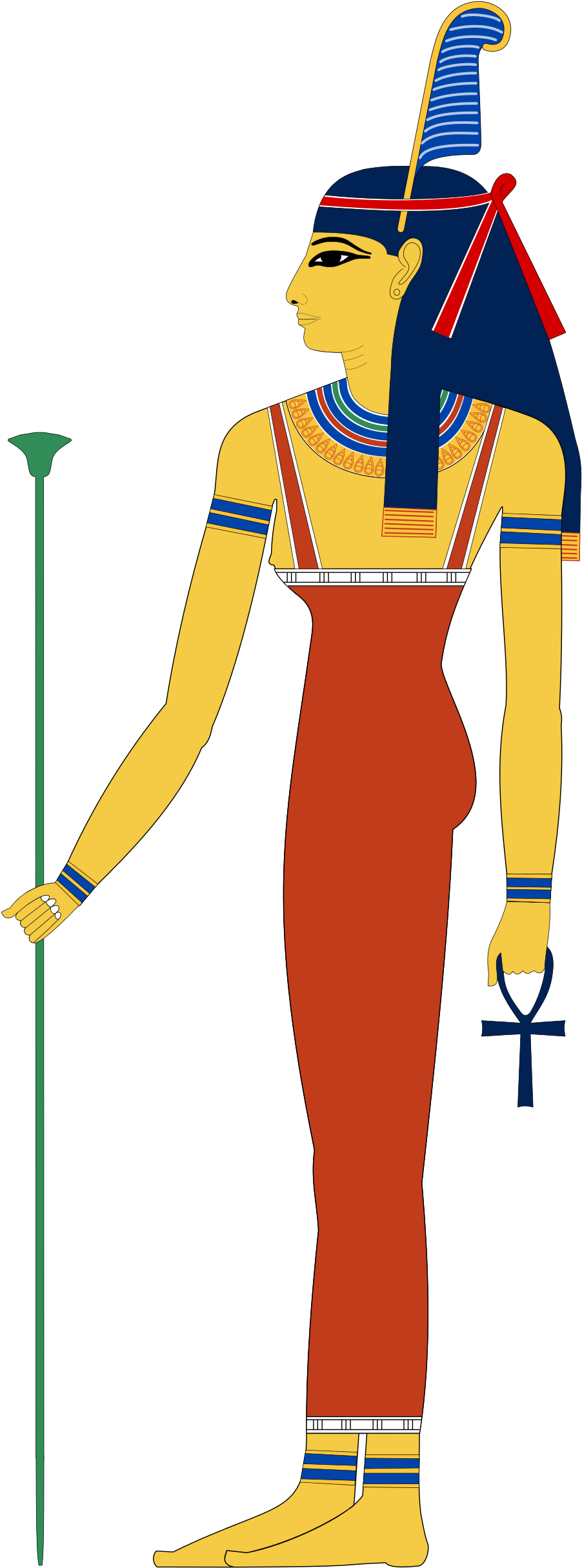 Egyptian Goddess (1200x2486), Png Download