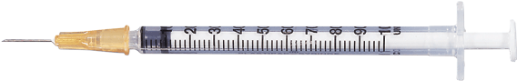 Bd 1-cc Insulin Syringe With 25g X 1 Needle Box Of - Hpx Bmg9161502sus : Tuberculin Syringes By B Braun (1000x1000), Png Download