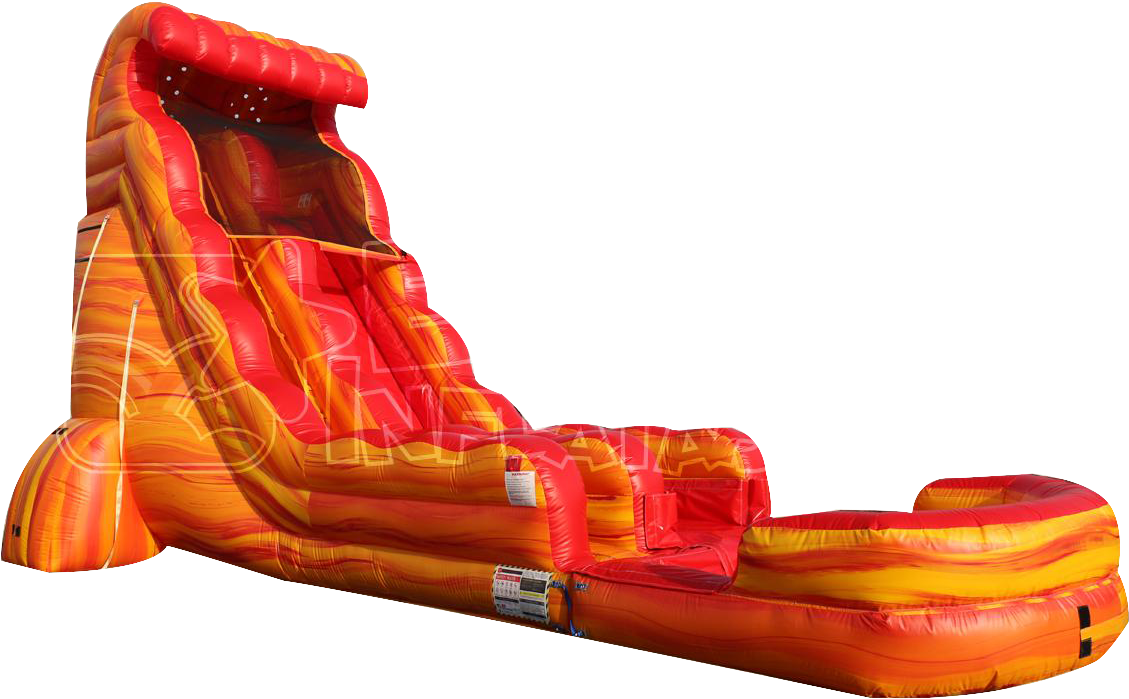 22ft Lava Rush Waterslide - Lava Rush (1200x788), Png Download