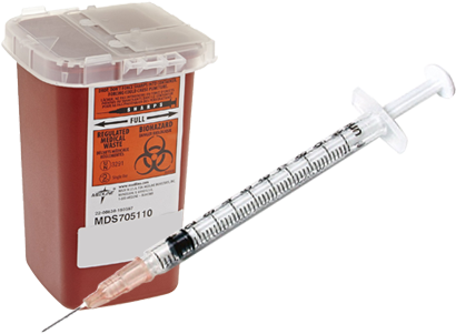 Sharps And Medical Waste Disposal - Dispose Of Syringes And Needles (472x340), Png Download