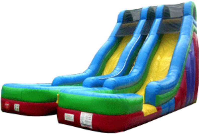20 Foot Duel Water Slide - 1 Stop Party Shop & Catering (850x596), Png Download
