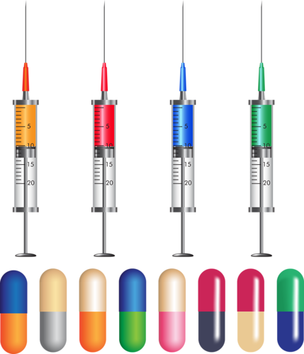 27 - Pill Vector Free Download (429x500), Png Download