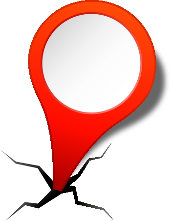 Location Map Pin Red2-1 - Maps Icon Red Png (350x450), Png Download