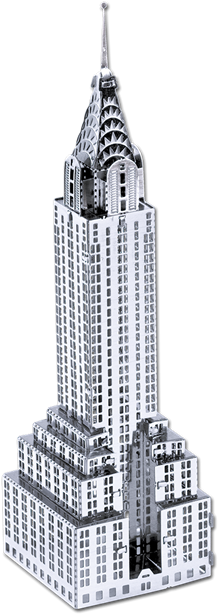 Chrysler Building - Metal Earth 3d Metal Model - Chrysler Building (240x620), Png Download