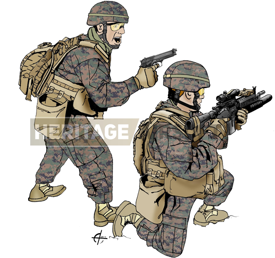 Airsoft Loadout - Airsoft Marine Loadout (600x559), Png Download