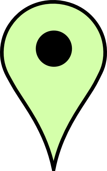 Pin Red Png - Map Pin Light Green (372x594), Png Download