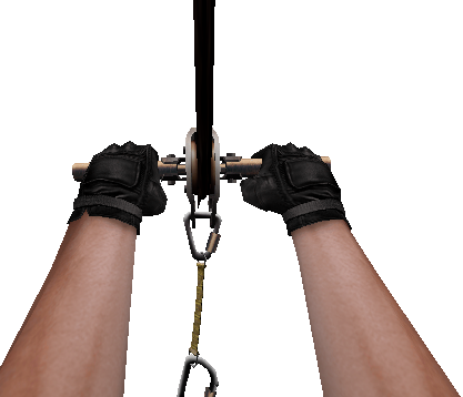 V Zipline - Zip Line Png (417x358), Png Download