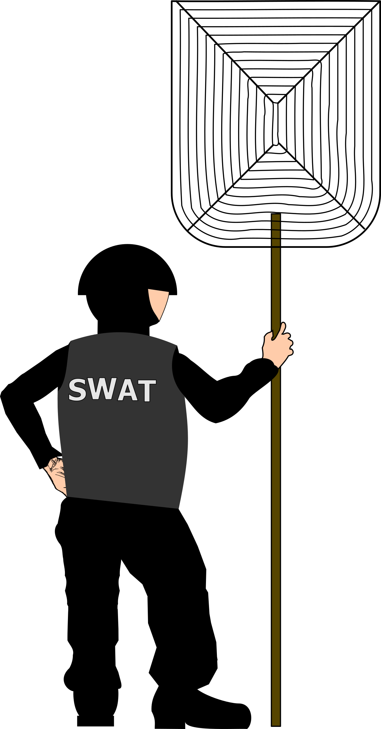 Big Image - Swat Team Clipart (1256x2400), Png Download