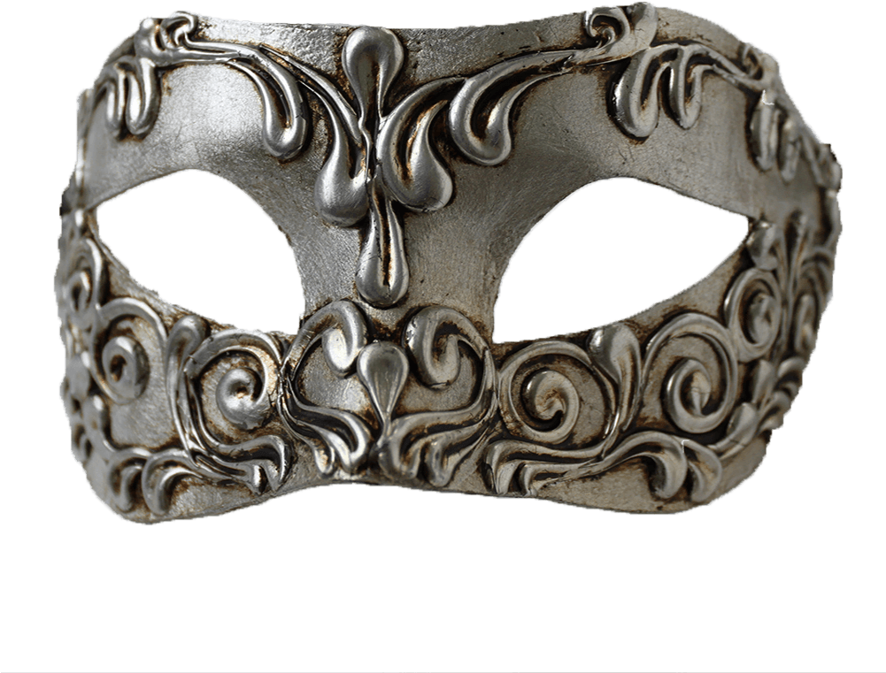 Colombina Silver Handmade Venetian Mask - Smiffys Colombina Silver Mask (1000x1000), Png Download