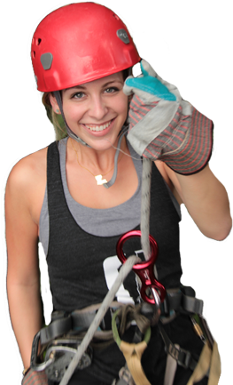 Sail High Above The Rainforest Canopy And Experience - Sport Climbing (406x595), Png Download