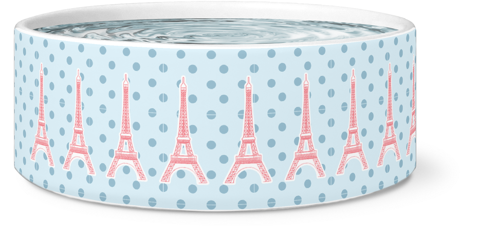 Eiffel Tower - Paris - Dog Bowl - Designhype - City - Eiffel Tower (1024x1024), Png Download
