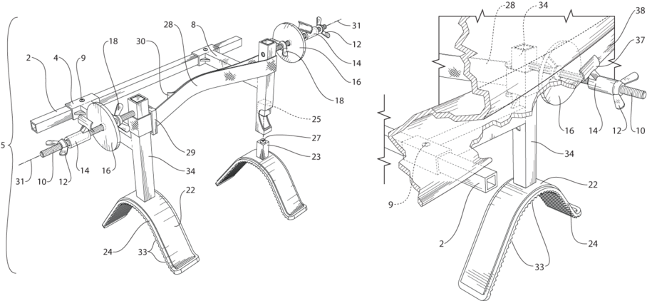 Utility Patent Drawings (1000x467), Png Download