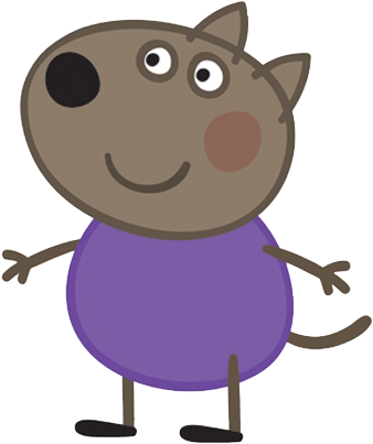 Danny Dog - Danny Dog Peppa Pig Characters (371x463), Png Download