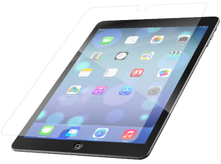 Apple Ipad Mini Accessories - Zagg Invisibleshield Hdx For Apple Ipad Air (449x492), Png Download