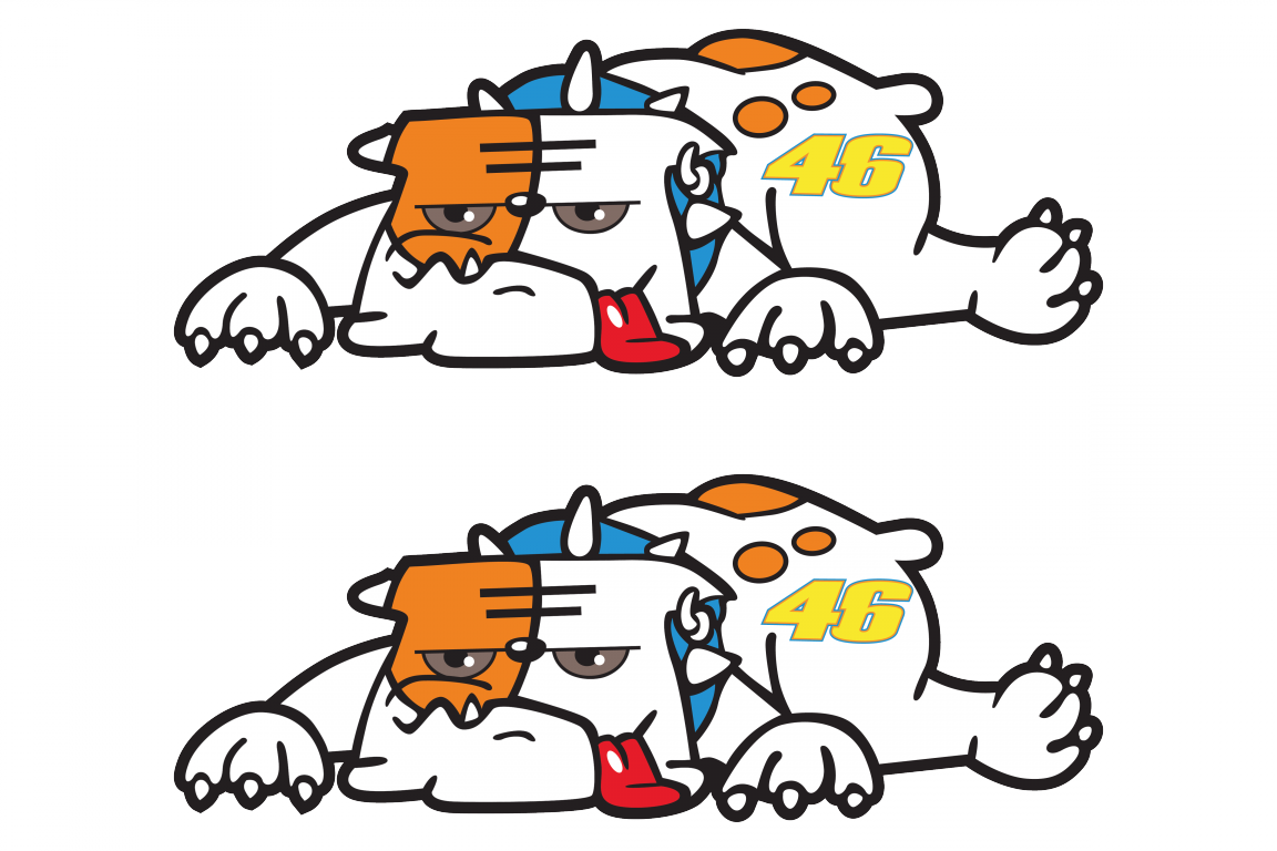 Valentino Rossi Dog - Valentino Rossi Dog Logo (1152x768), Png Download