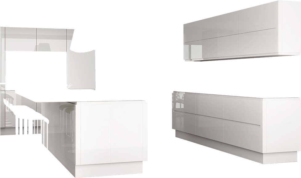 Mountian Peak White Cupboard - Chest Of Drawers (1000x707), Png Download