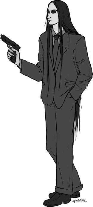 For Discussing The Secret Agent Life Of Our Human Deer - Revolver (312x693), Png Download