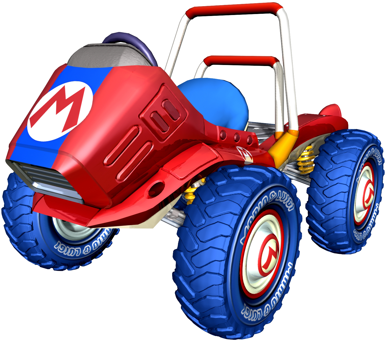 Mario Cart Png Background Image - Mario Kart Double Dash Luigi (2000x1500), Png Download