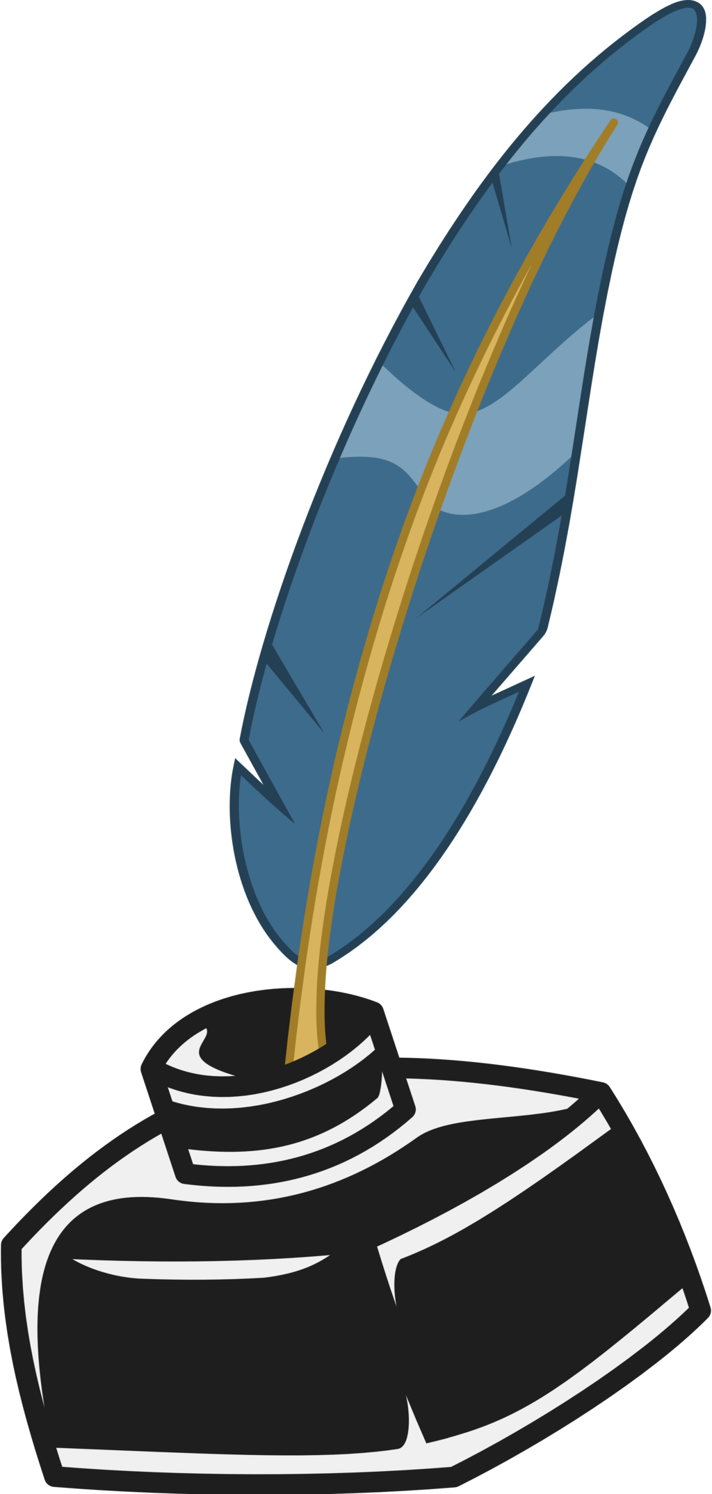 Quill Clipart Mark - Mlp Ink Cutie Mark (1024x2148), Png Download