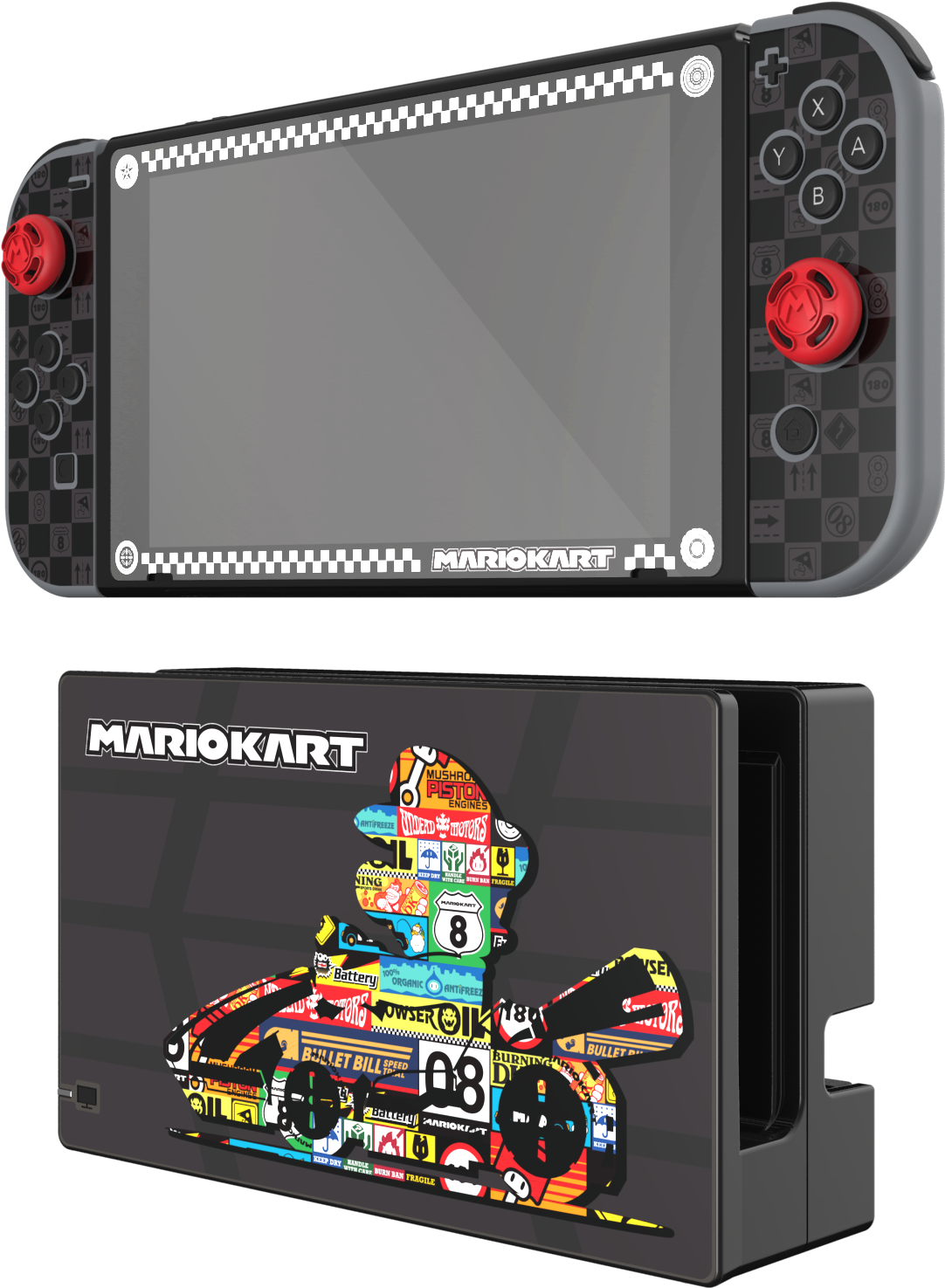 Play And Protect Skins Mario Kart (3000x2194), Png Download
