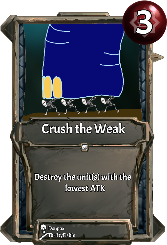 [card] Crush The Weakweek - Strike Action (700x1041), Png Download