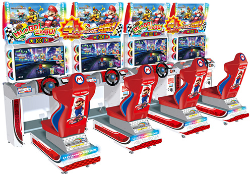 Mario Kart Arcade Gp Dx Go Go By Bandai Namco & Nintendo - Mario Kart Arcade Gp Dx Japan (504x344), Png Download