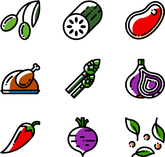 Healthy Food - Icon (600x564), Png Download