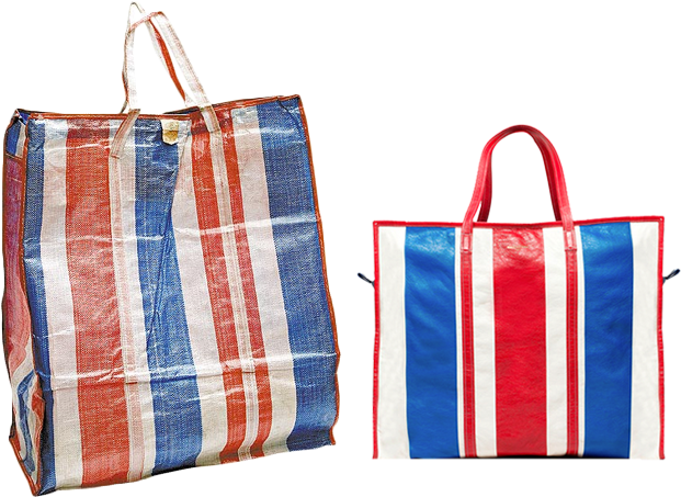red white blue bag