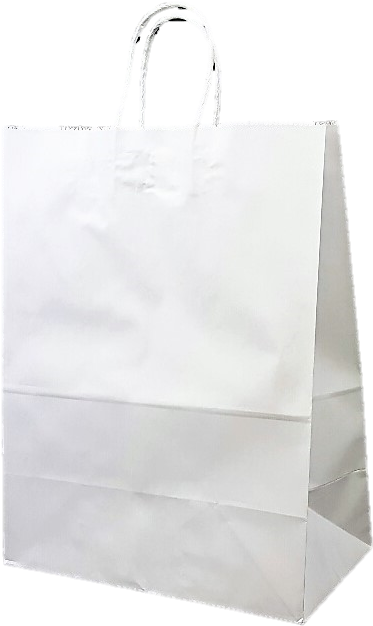 Eco Bag A3 White With Paper Twist Handles - Bag (661x661), Png Download