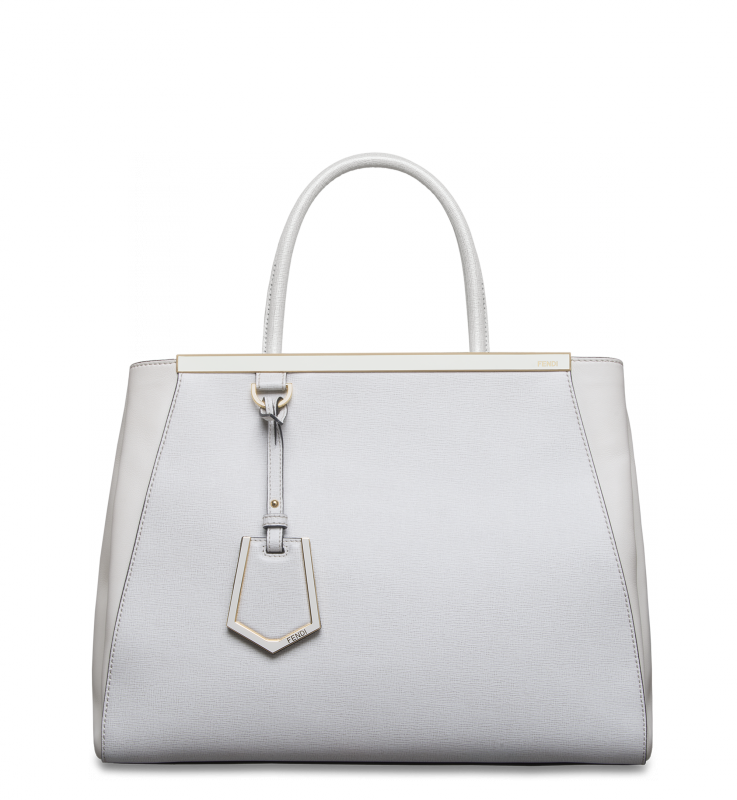 00 - Fendi 2jour Bag White (737x800), Png Download