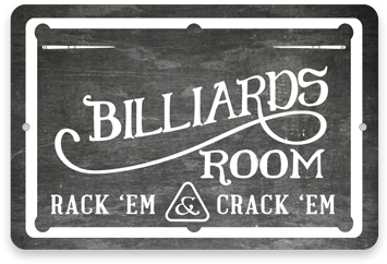 Error Message - Personalized Chalkboard-look Billiards Room Metal Sign (400x400), Png Download