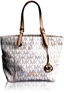 white mk bag