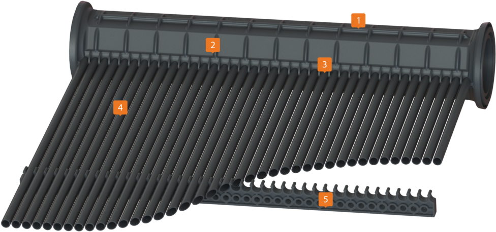 Uma Solar Solar Pool Heating Sunvalue Product Diagram - Unique Bargains 10 Pieces Purple Hot Melt Glue Gun (1024x576), Png Download