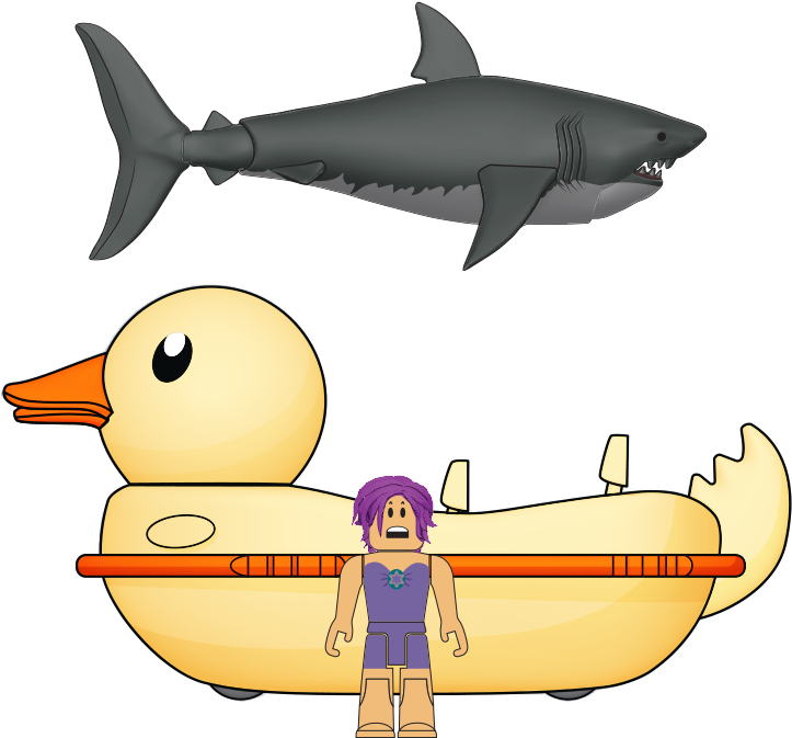 Sharkbite Duck Boat - Shark (800x800), Png Download
