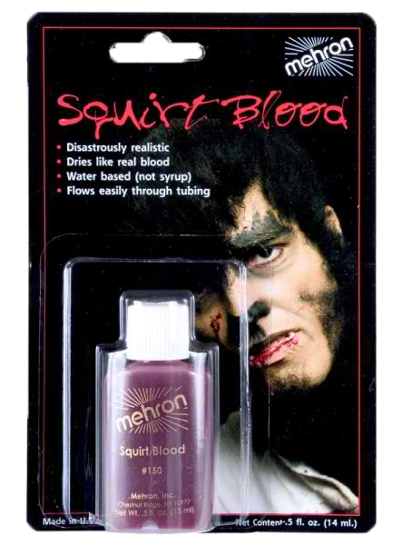 0 - 5 - Mehron Dark Venous Performance Squirt Blood (600x600), Png Download